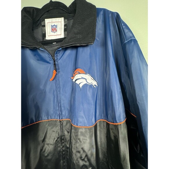 Denver Broncos Nylon Shell NFL Full Zip Jacket Men’s Size XXL - Picture 3 of 12